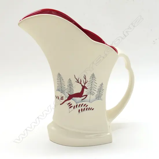 A Crown Devon Stockholm jug.